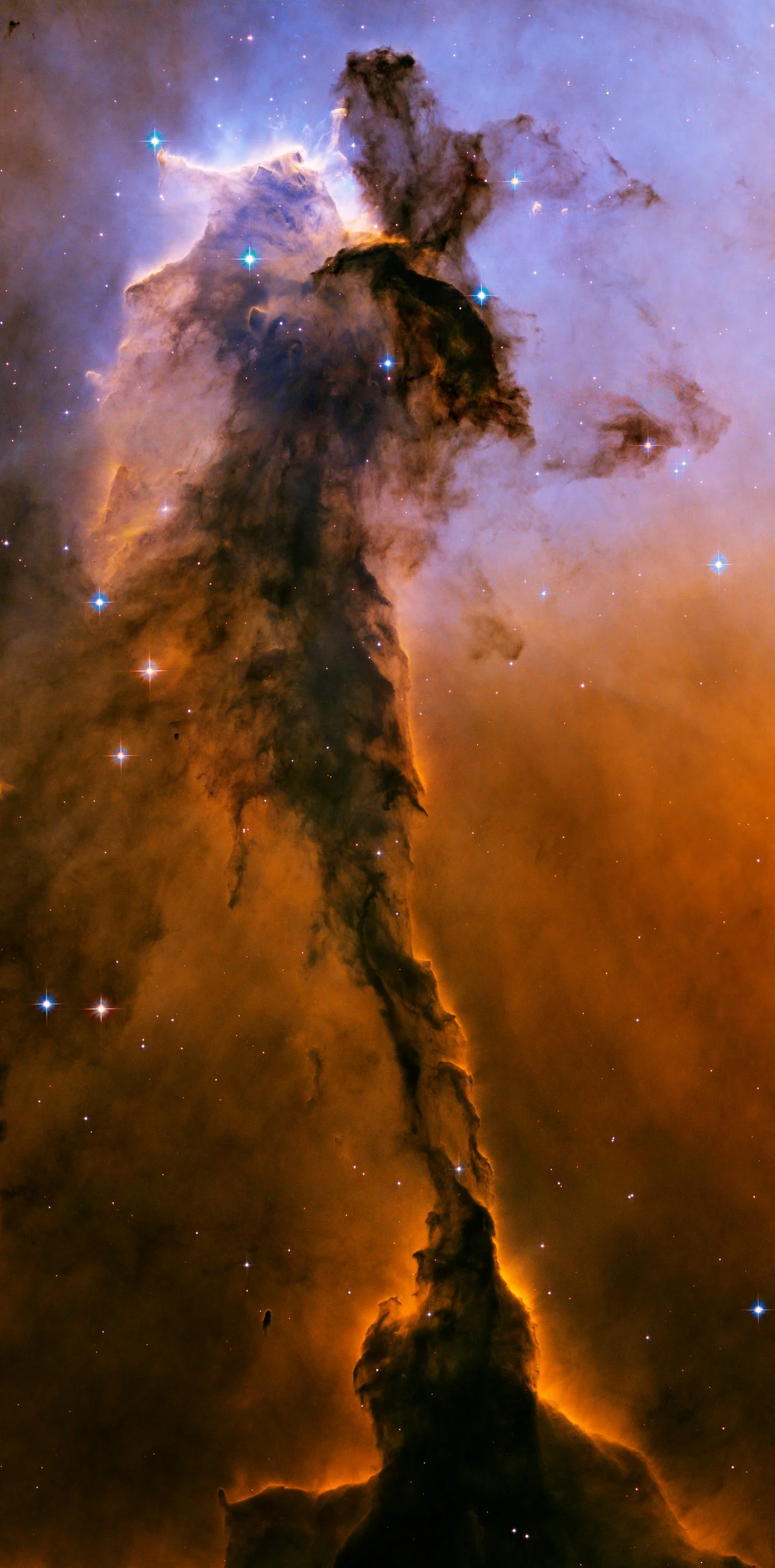 Hubble image of the Eagle Nebula Pillars of Creation