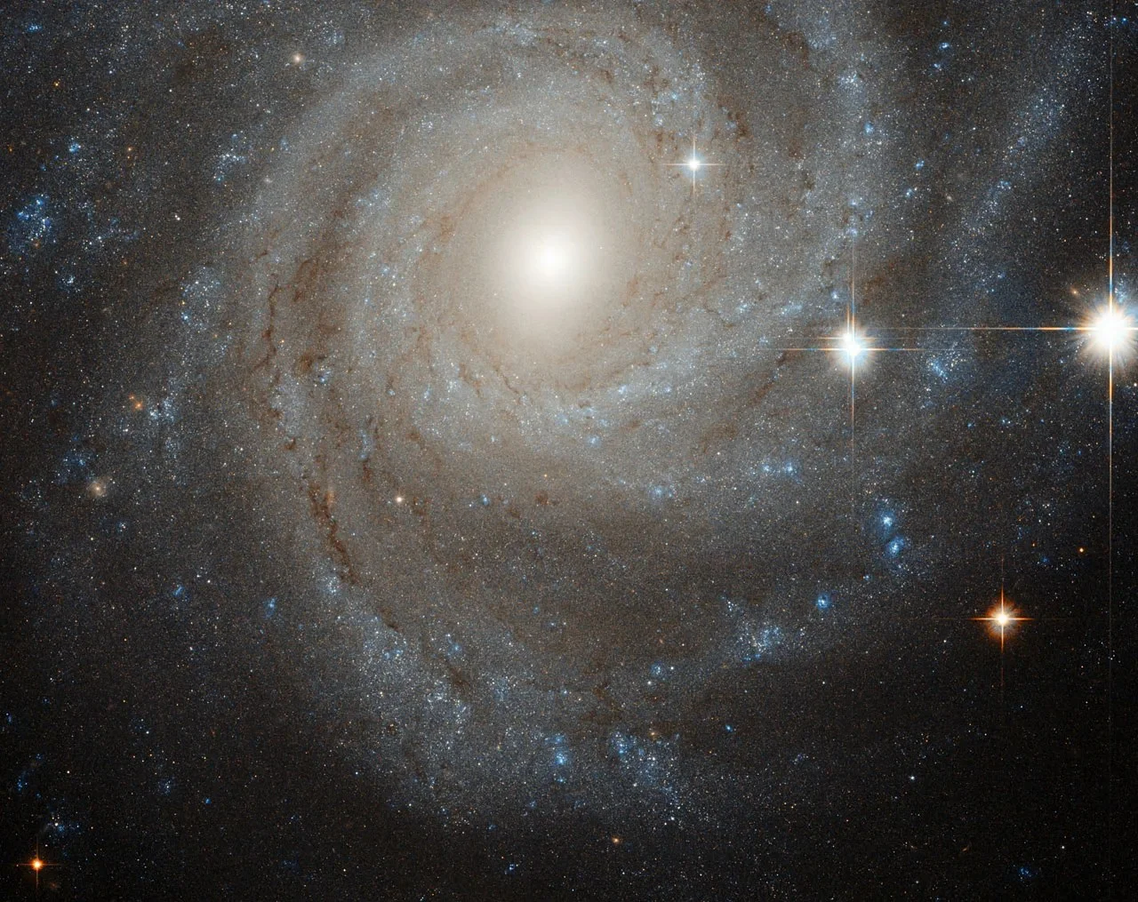 Hubble image of spiral galaxy NGC 3344